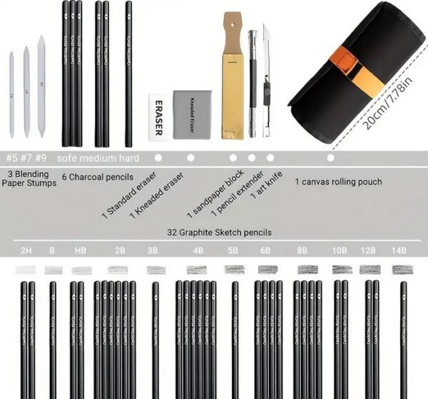 Graphite Drawing Set